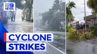 Cyclone Jasper hammering Far North Queensland  9 News Australia [upl. by Pazia298]