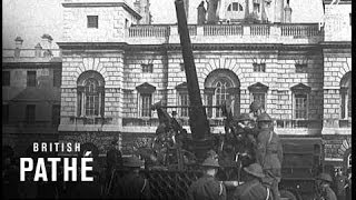 AntiAircraft Guns Demonstration In Whitehall 1937 [upl. by Tenner408]