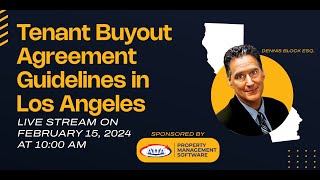 Tenant Buyout Agreement Guidelines in Los Angeles [upl. by Yztim544]