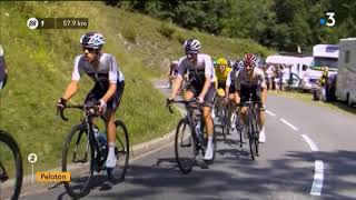 La chute spectaculaire de Philippe Gilbert dans le Portet dAspet [upl. by Flowers]