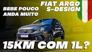 FIAT ARGO S DESIGN TESTAMOS O CONSUMO DO COMPACTO [upl. by Hollington]