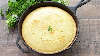 Easy Skillet Cornbread [upl. by Labinnah]