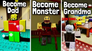 Roblox Weird Strict Dad Become Dad VS Residence Massacre Become Monster VS Weird Strict Grandma [upl. by Aicenat]