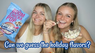 Can We Guess the Flavors  Trying Holiday Snacks [upl. by Anwad]