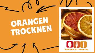 Orangenscheiben trocknen amp haltbar machen Die Anleitung [upl. by Chiaki203]