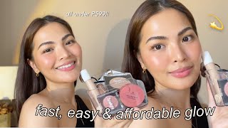 AFFORDABLE GLOWY LOOK FOR COMBO amp OILY SKIN 💫 • Joselle Alandy [upl. by Aday]