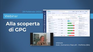 WEBINAR Alla scoperta di GPG  dott Domenico Pasculli  29 febbraio 2024 [upl. by Allx]