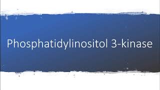 How to pronounce phosphatidylinositol 3kinase [upl. by Atteras]