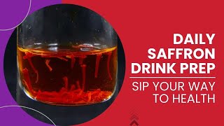 Quick Guide on Preparing Saffron Infused Water [upl. by Andrei]