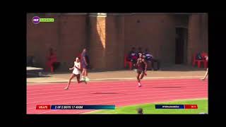 Leendert Koekemoer 400m 4668 3 Oct 2023 North vs South Athletics Paarl [upl. by Meingolda]