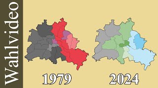 Wahlen in Berlin 1990 bis 2024 nach Bezirken [upl. by Aletse605]