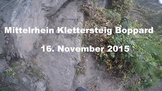 Klettersteig Boppard mit Andre am 16112015 mittelrhein klettersteig [upl. by Ahsenad]