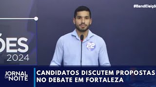 Candidatos discutem propostas no debate do segundo turno em Fortaleza  Jornal da Noite [upl. by Ayekehs310]