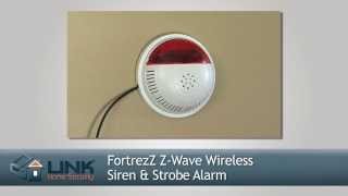 How To Install FortrezZ ZWave Wireless Siren amp Strobe Alarm  Link Interactive [upl. by Haym403]