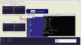 Serial Port SimulIDE 100 [upl. by Onurb]