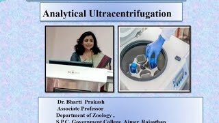 Centrifugation5 Analytical Ultracentrifugation by Dr Bharti Prakash [upl. by Akenat274]