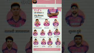 IPL 2024 RR प्लेइंग इलेवन cricket ipl2024 wpl2024 worldcup msdhoni youtubeshorts [upl. by Atalayah]