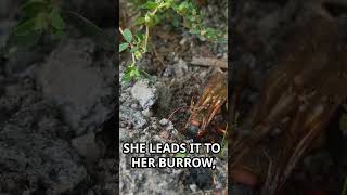 Zombie Cock Roaches  Jewel Wasp Laying Eggs  Animated [upl. by Lontson]