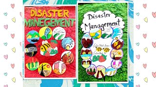 Disaster Management Project File Class 9 disastermanagement trending viral [upl. by Hermina]