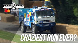 KAMAZ Dakar trucks insane FOS run [upl. by Zielsdorf]