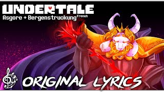 UNDERTALE Asgore Burgentrückung French Original Lyrics [upl. by Edina403]