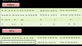 Learn Carnatic Classical Vocals Lesson 44 Varnam quotEvvari Bodhana Viniquot [upl. by Zehc90]