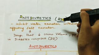 Antidiuretics ADH and its analogues  Pharmacology Handwritten notes [upl. by Sabas531]