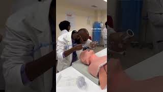 Intubation medicalskills intubation europeanuniversity medlife nevergiveup learningnewskills [upl. by Venu]