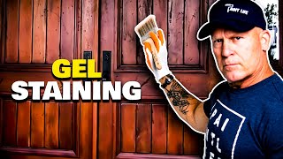 Gel Staining Fiberglass Doors How to use Gel Stains [upl. by Esinwahs43]