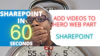 SharePoint How To Add A Video To A Hero Web Part [upl. by Ellingston]