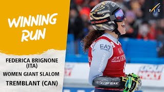 Brignone back on top in GS  Audi FIS Alpine World Cup 2324 [upl. by Lonna]