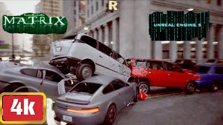 The Matrix Awakens  Car Crash Test 6 UNREAL ENGINE 5 [upl. by Martel339]