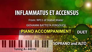 Stabat Mater Pergolesi Nº 11 Inflammatus Et Accensus  Karaoke piano duet for Soprano and Alto [upl. by Julienne]