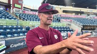 FSU Baseball  Link Jarrett discusses first fall ball exhibition vs Auburn [upl. by Cathey]