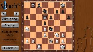 SchachWM 2012 Runde 7 Gelfand vs Anand [upl. by Anais]