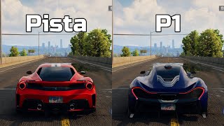 NFS Unbound Ferrari 488 Pista vs McLaren P1  WHICH IS FASTEST Drag Race [upl. by Notyard]