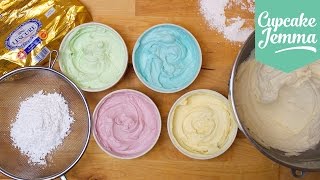 Buttercream Masterclass How to make Perfect Buttercream Icing  Cupcake Jemma [upl. by Touber]