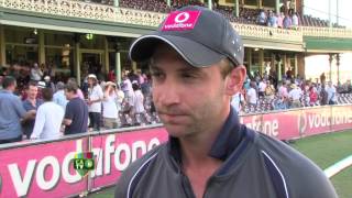 Phillip Hughes post match  Jan 4th [upl. by Carolina76]