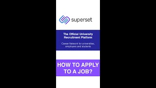 Mobile How to apply to a job using Superset Register and Apply [upl. by Okiron]