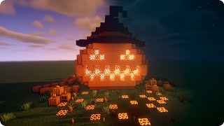 How to build a Pumpkin Jacko lantern  Minecraft Halloween Decorations  Girl Builder Pachi [upl. by Naujed]