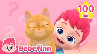 Moew 🐱 The Cat Song and More Bebefinn Nursery Rhymes for Kids [upl. by Uliram60]