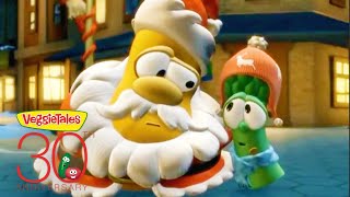 VeggieTales  Giving at Christmas 🎁  30 Steps to Being Good Step 27 [upl. by Herwin]