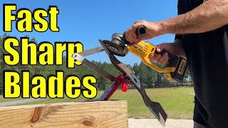 How to EASILY Sharpen Lawn Mower Blades tools [upl. by Burg]