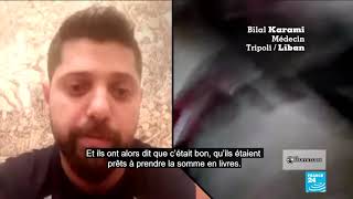 Au Liban cet homme se filme dans une banque pour dénoncer les effets de la crise financière [upl. by Nalrah]