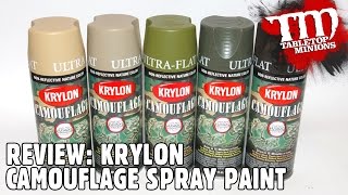 REVIEW Krylon Camouflage Spray Paint [upl. by Un]