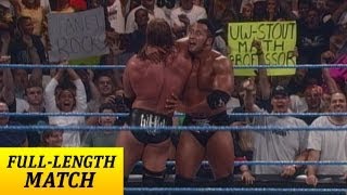 FULLLENGTH MATCH SmackDown  Triple H vs The Rock  WWE Championship [upl. by Aihsekram114]