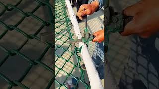 Fence edge fastening process [upl. by Karalynn]