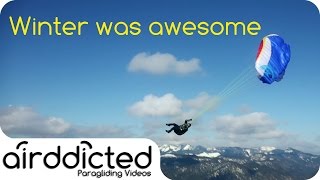 Winter was awesome  AcroFreestyle Paragliding Kössen 20152016  airddicted [upl. by Gowon906]