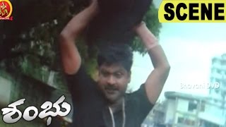 Shambu Turns Rival And Fights With Goons In College  Stunning Action Scene  Shambu Movie Scenes [upl. by Ahsenik]