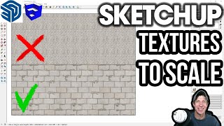 Create SketchUp Textures with the CORRECT SCALE [upl. by Zeta]